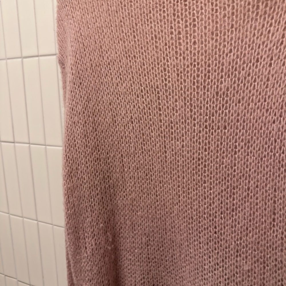 Loose Dusty Rose Knit Sweater - Picture 8 of 8
